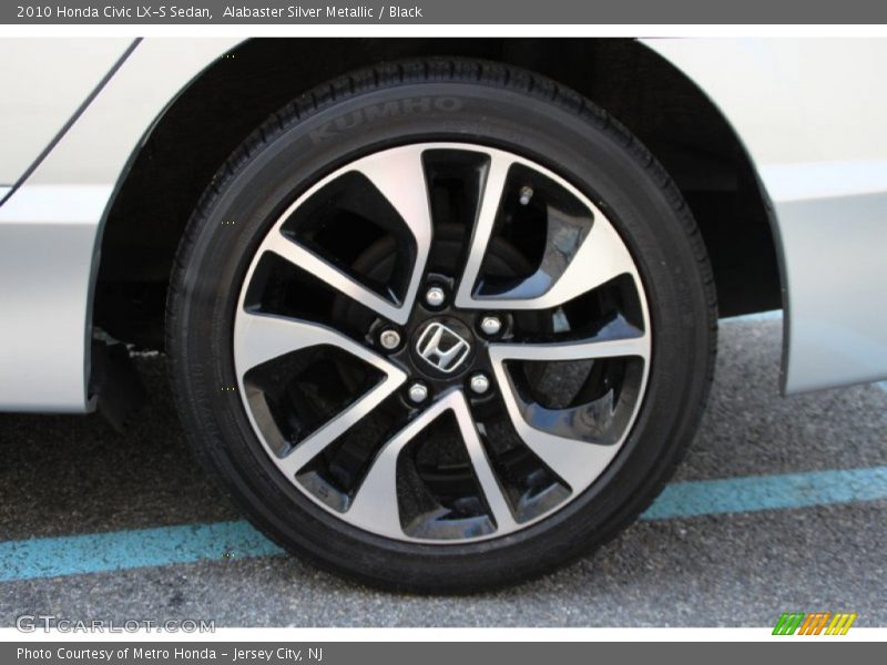 Alabaster Silver Metallic / Black 2010 Honda Civic LX-S Sedan