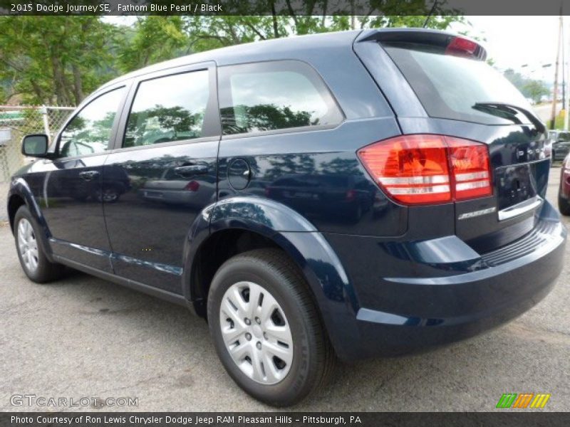 Fathom Blue Pearl / Black 2015 Dodge Journey SE