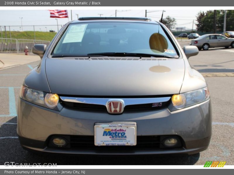 Galaxy Gray Metallic / Black 2008 Honda Civic Si Sedan