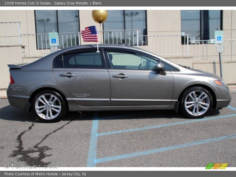 Galaxy Gray Metallic / Black 2008 Honda Civic Si Sedan