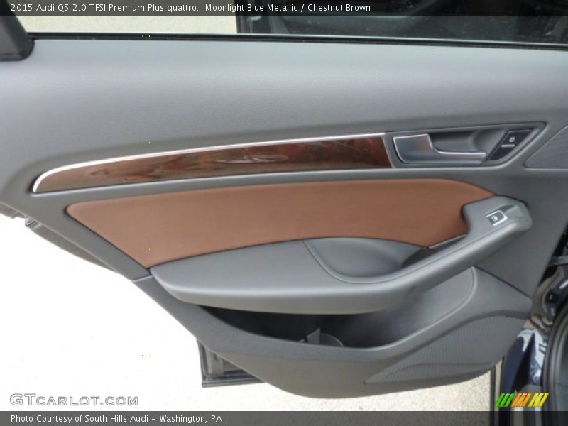 Moonlight Blue Metallic / Chestnut Brown 2015 Audi Q5 2.0 TFSI Premium Plus quattro