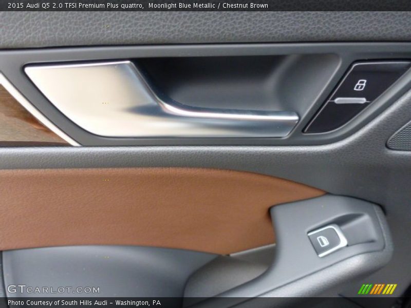 Moonlight Blue Metallic / Chestnut Brown 2015 Audi Q5 2.0 TFSI Premium Plus quattro