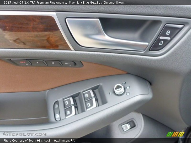 Moonlight Blue Metallic / Chestnut Brown 2015 Audi Q5 2.0 TFSI Premium Plus quattro