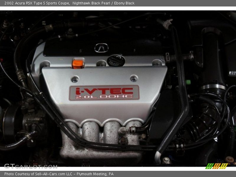Nighthawk Black Pearl / Ebony Black 2002 Acura RSX Type S Sports Coupe