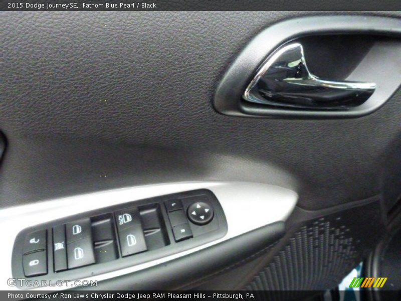 Fathom Blue Pearl / Black 2015 Dodge Journey SE