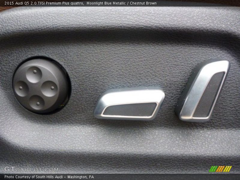 Moonlight Blue Metallic / Chestnut Brown 2015 Audi Q5 2.0 TFSI Premium Plus quattro