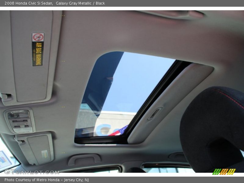 Galaxy Gray Metallic / Black 2008 Honda Civic Si Sedan