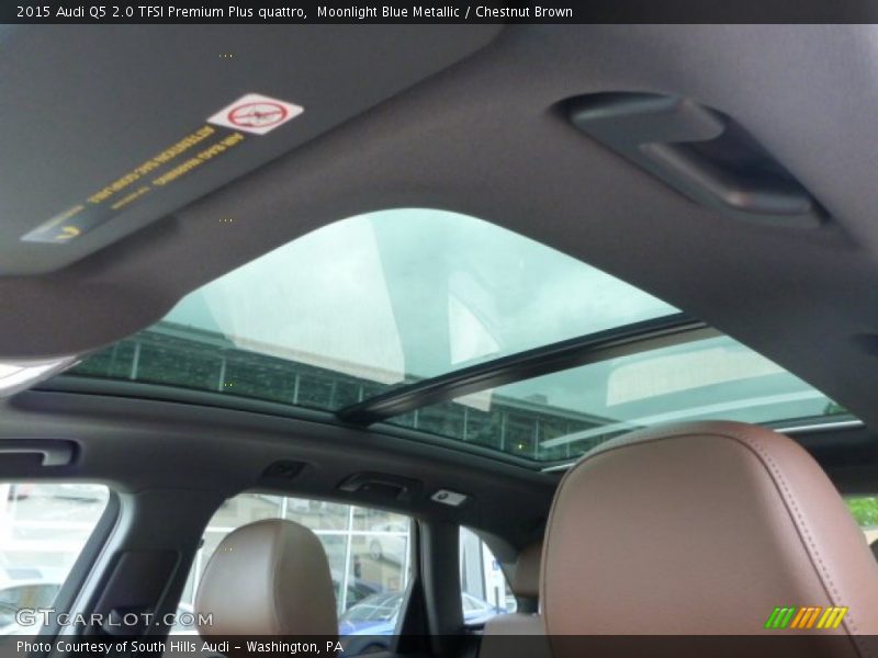 Moonlight Blue Metallic / Chestnut Brown 2015 Audi Q5 2.0 TFSI Premium Plus quattro