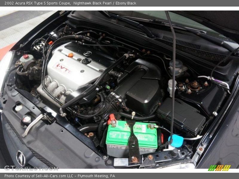 Nighthawk Black Pearl / Ebony Black 2002 Acura RSX Type S Sports Coupe