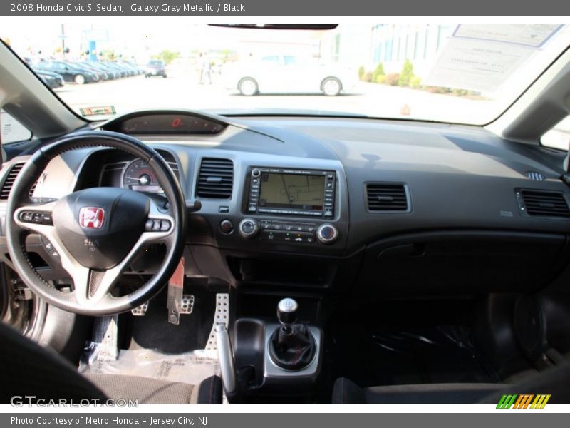 Galaxy Gray Metallic / Black 2008 Honda Civic Si Sedan