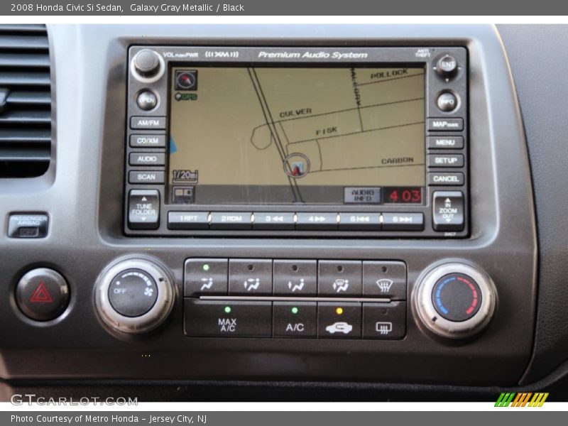 Galaxy Gray Metallic / Black 2008 Honda Civic Si Sedan