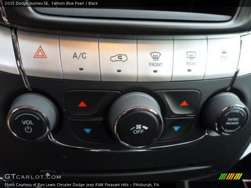Fathom Blue Pearl / Black 2015 Dodge Journey SE
