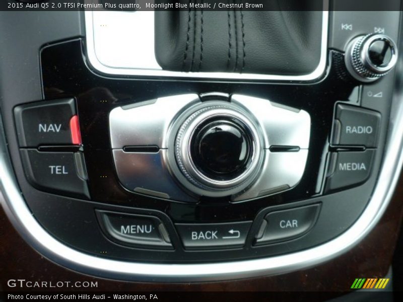 Moonlight Blue Metallic / Chestnut Brown 2015 Audi Q5 2.0 TFSI Premium Plus quattro