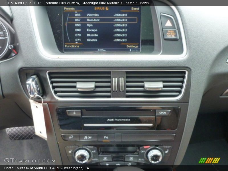 Moonlight Blue Metallic / Chestnut Brown 2015 Audi Q5 2.0 TFSI Premium Plus quattro