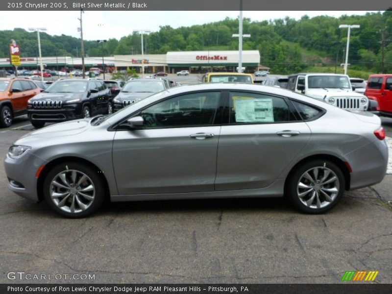 Billet Silver Metallic / Black 2015 Chrysler 200 S