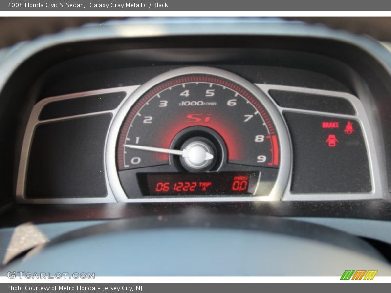 Galaxy Gray Metallic / Black 2008 Honda Civic Si Sedan