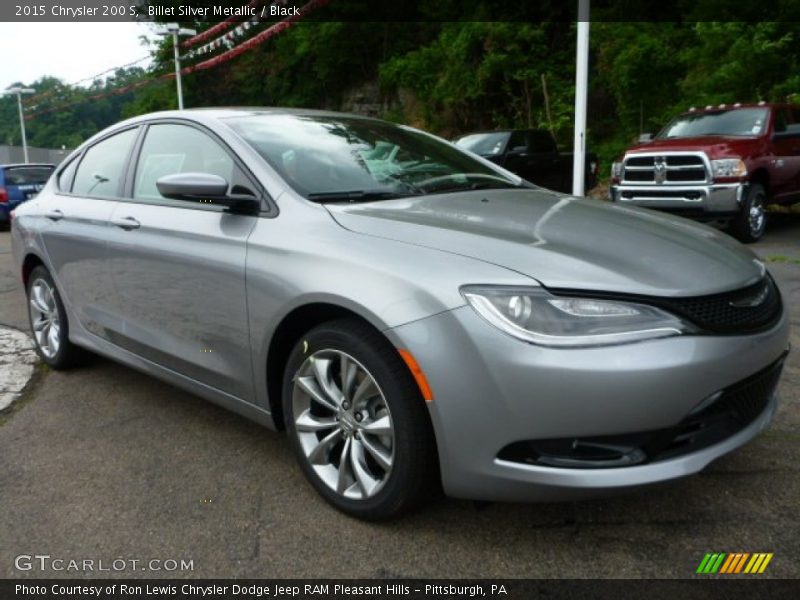 Billet Silver Metallic / Black 2015 Chrysler 200 S