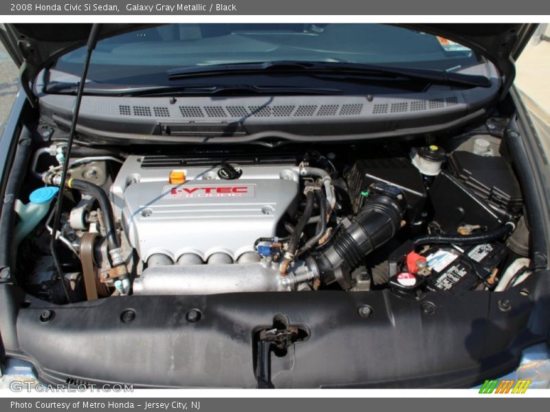 Galaxy Gray Metallic / Black 2008 Honda Civic Si Sedan