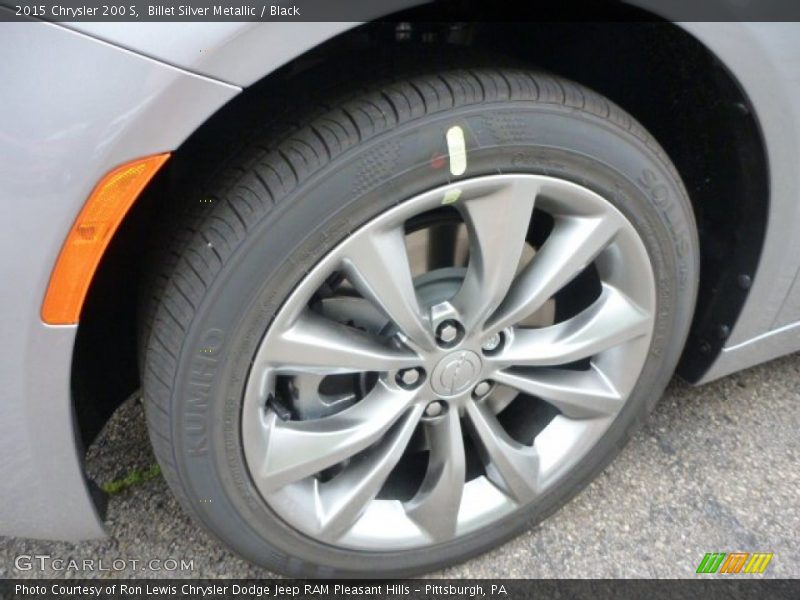 Billet Silver Metallic / Black 2015 Chrysler 200 S