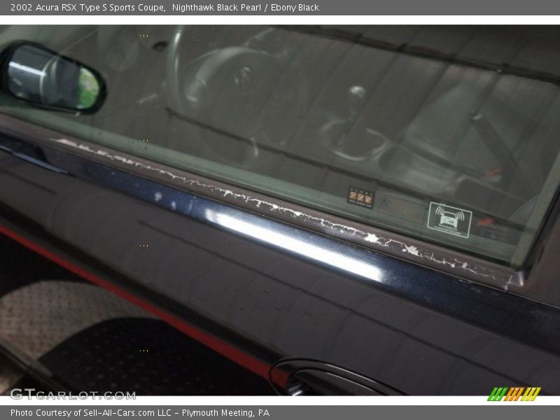 Nighthawk Black Pearl / Ebony Black 2002 Acura RSX Type S Sports Coupe