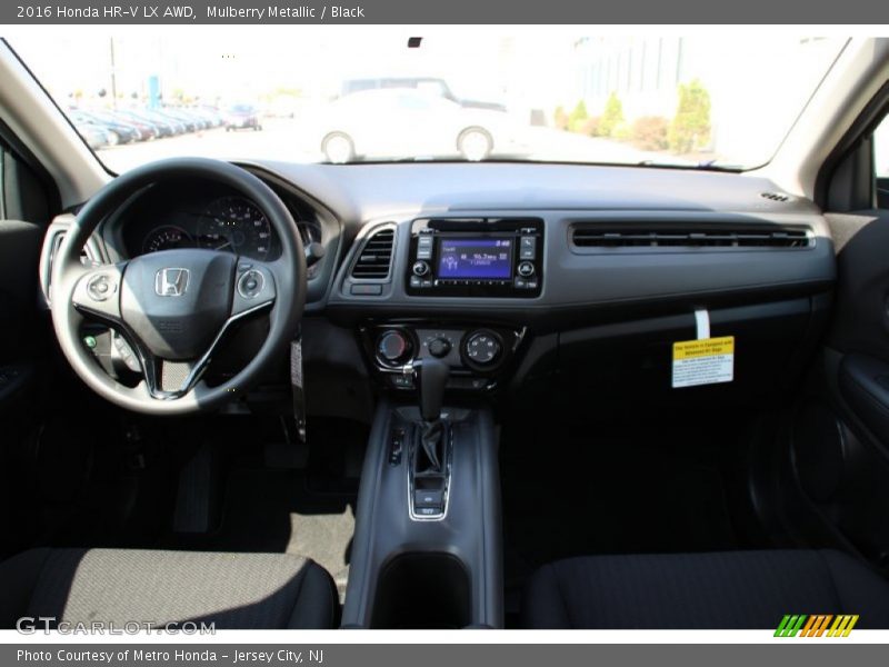 Mulberry Metallic / Black 2016 Honda HR-V LX AWD