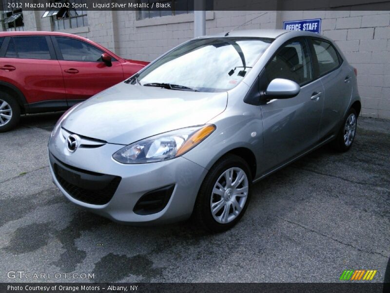 Liquid Silver Metallic / Black 2012 Mazda MAZDA2 Sport