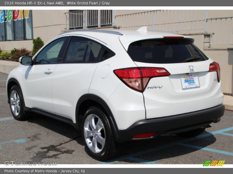 White Orchid Pearl / Gray 2016 Honda HR-V EX-L Navi AWD