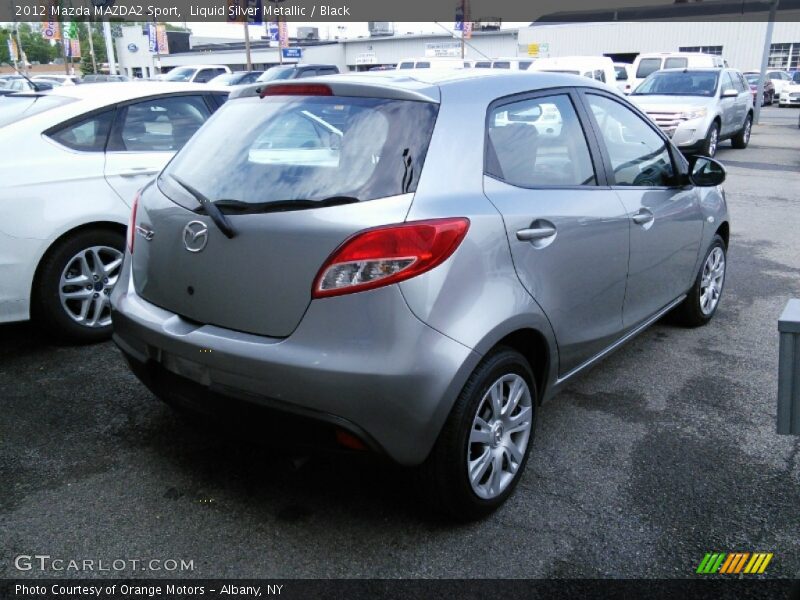 Liquid Silver Metallic / Black 2012 Mazda MAZDA2 Sport