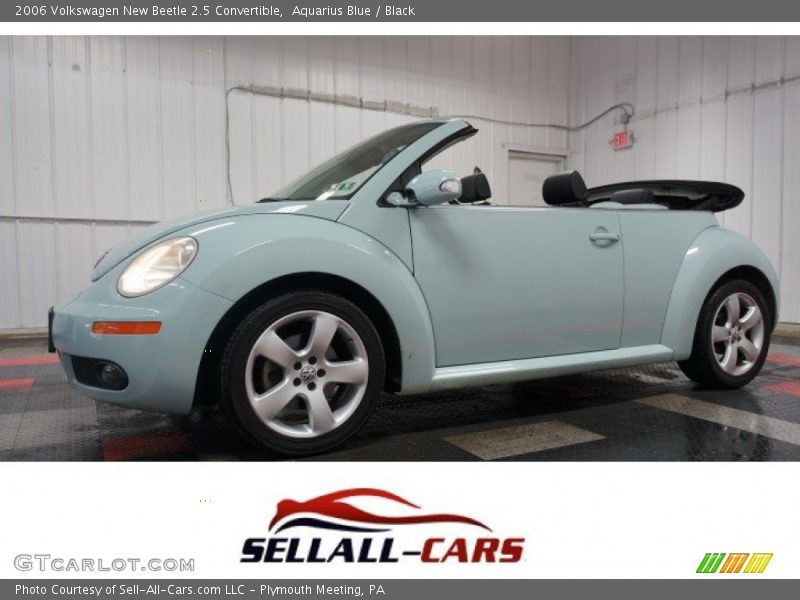 Aquarius Blue / Black 2006 Volkswagen New Beetle 2.5 Convertible