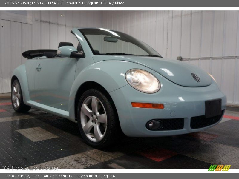 Aquarius Blue / Black 2006 Volkswagen New Beetle 2.5 Convertible