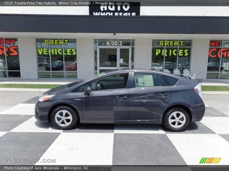 Winter Gray Metallic / Misty Gray 2015 Toyota Prius Two Hybrid