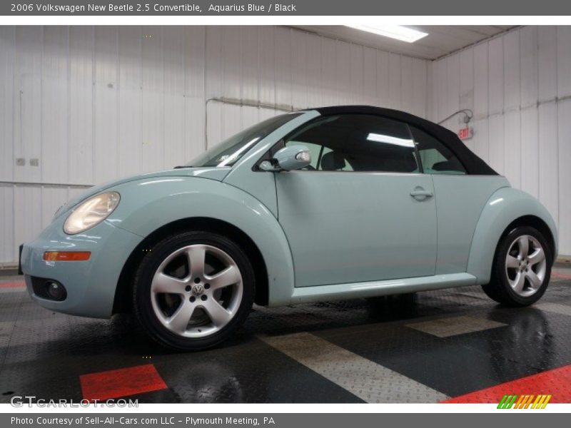 Aquarius Blue / Black 2006 Volkswagen New Beetle 2.5 Convertible