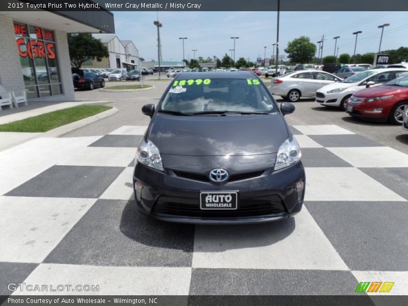 Winter Gray Metallic / Misty Gray 2015 Toyota Prius Two Hybrid