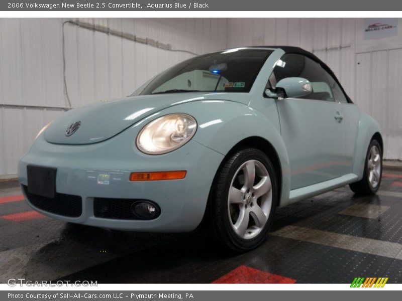 Aquarius Blue / Black 2006 Volkswagen New Beetle 2.5 Convertible