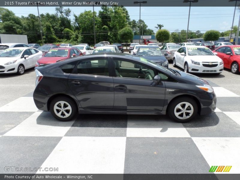 Winter Gray Metallic / Misty Gray 2015 Toyota Prius Two Hybrid