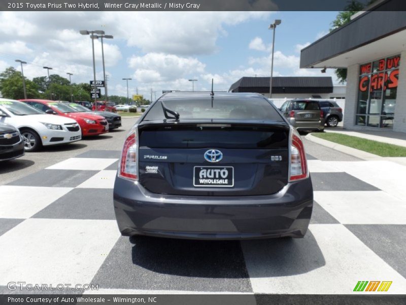 Winter Gray Metallic / Misty Gray 2015 Toyota Prius Two Hybrid