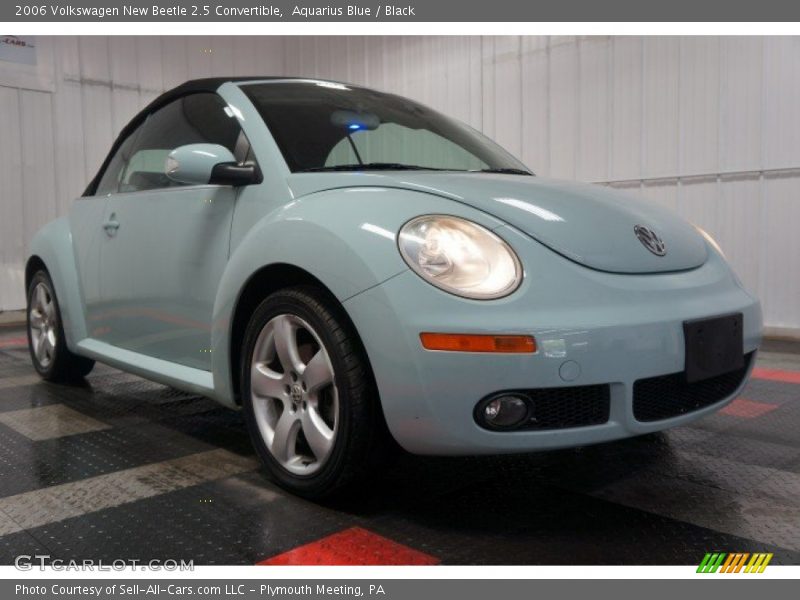 Aquarius Blue / Black 2006 Volkswagen New Beetle 2.5 Convertible