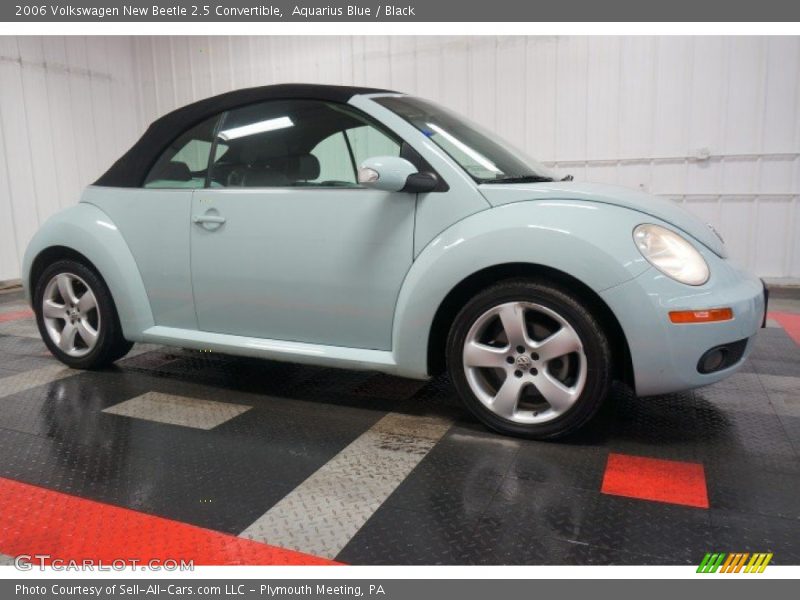 Aquarius Blue / Black 2006 Volkswagen New Beetle 2.5 Convertible