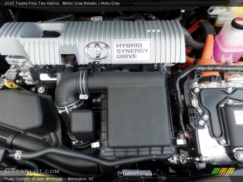 Winter Gray Metallic / Misty Gray 2015 Toyota Prius Two Hybrid