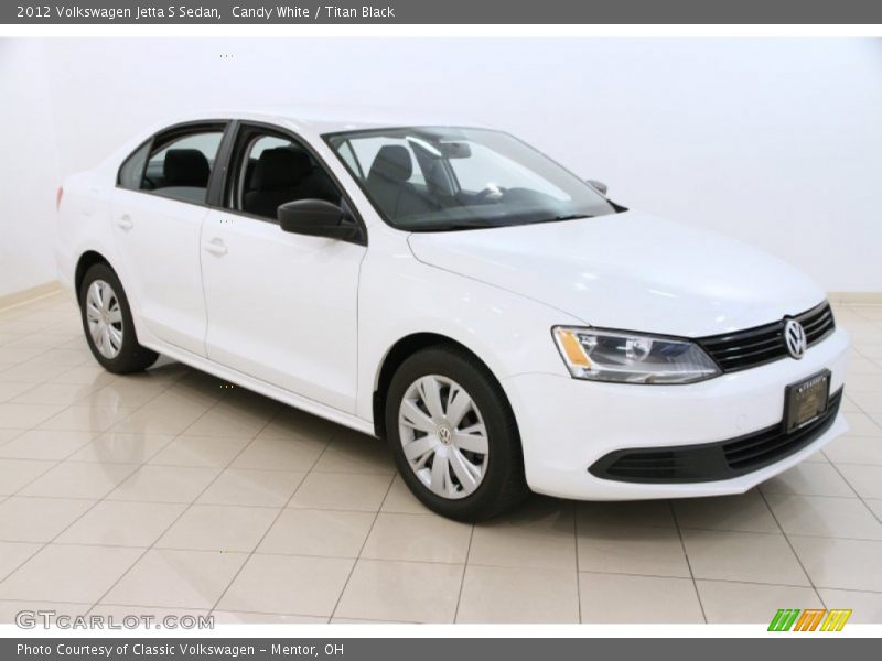 Candy White / Titan Black 2012 Volkswagen Jetta S Sedan