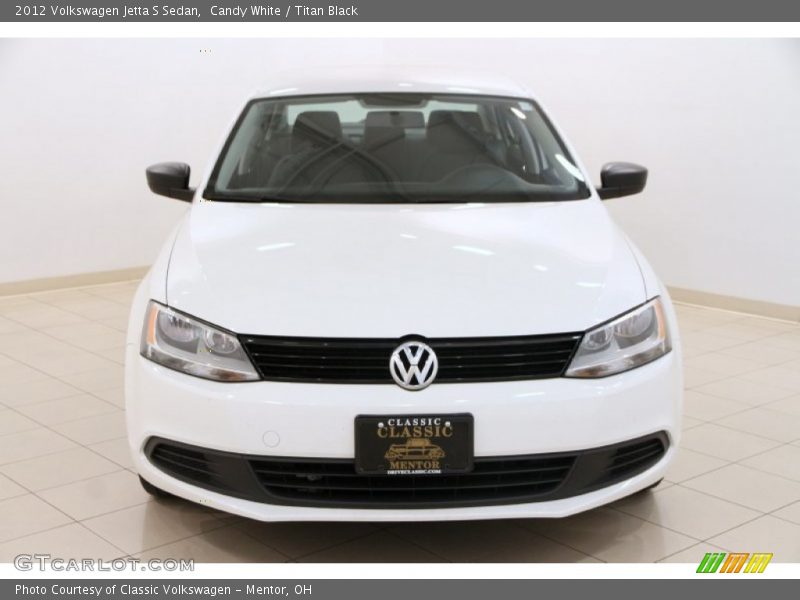 Candy White / Titan Black 2012 Volkswagen Jetta S Sedan