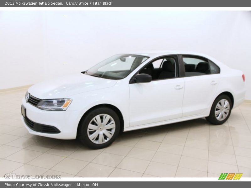 Candy White / Titan Black 2012 Volkswagen Jetta S Sedan