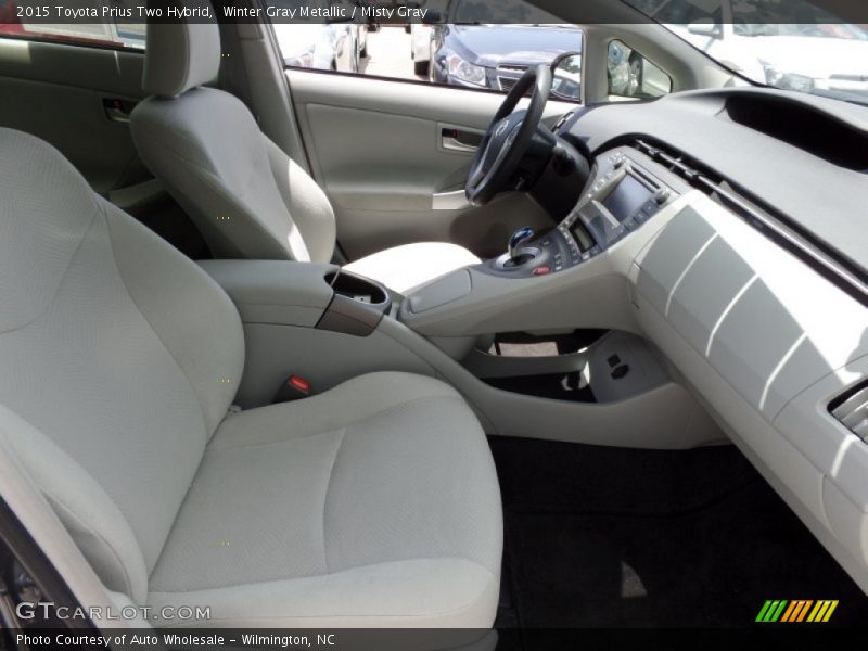 Winter Gray Metallic / Misty Gray 2015 Toyota Prius Two Hybrid