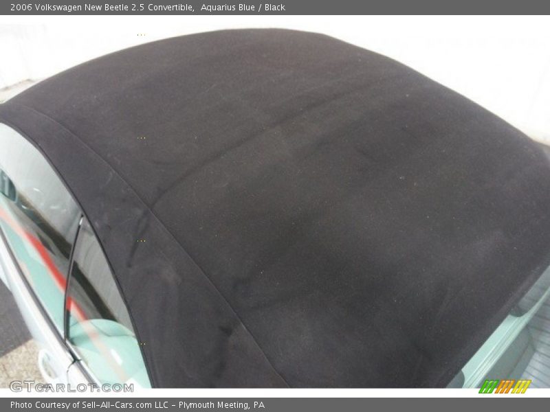 Aquarius Blue / Black 2006 Volkswagen New Beetle 2.5 Convertible