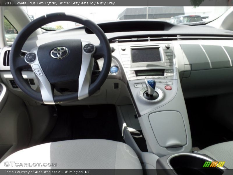 Winter Gray Metallic / Misty Gray 2015 Toyota Prius Two Hybrid