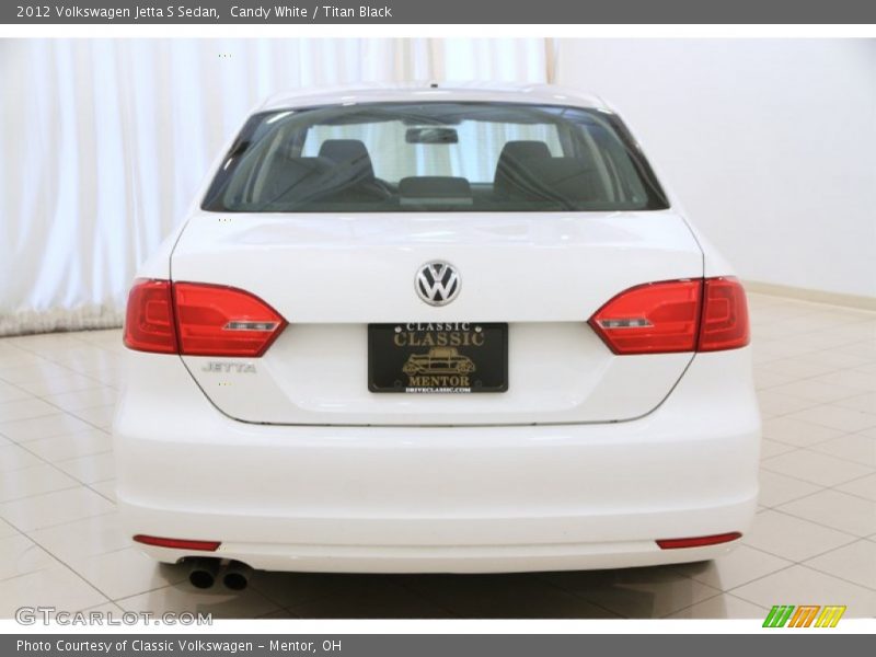 Candy White / Titan Black 2012 Volkswagen Jetta S Sedan