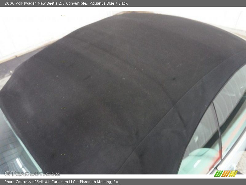 Aquarius Blue / Black 2006 Volkswagen New Beetle 2.5 Convertible