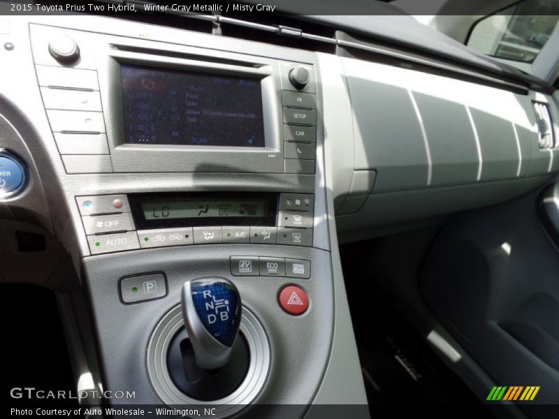 Winter Gray Metallic / Misty Gray 2015 Toyota Prius Two Hybrid