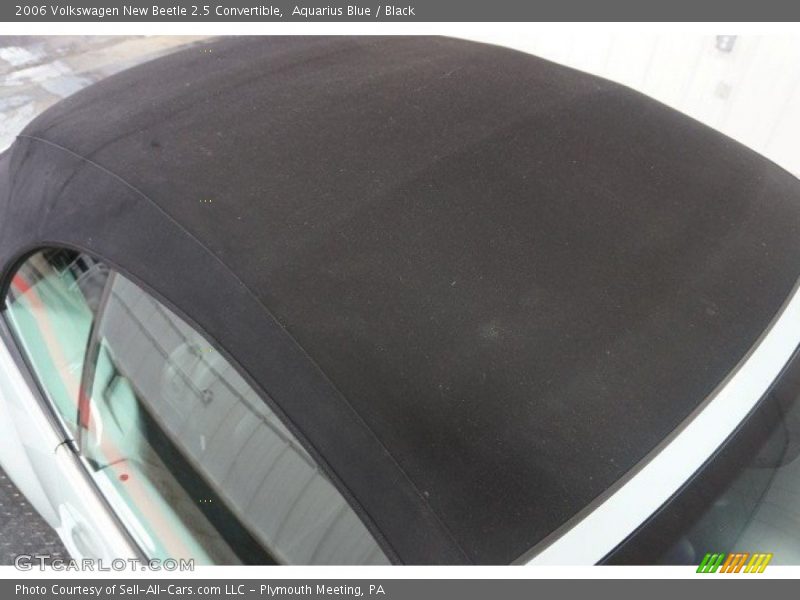 Aquarius Blue / Black 2006 Volkswagen New Beetle 2.5 Convertible