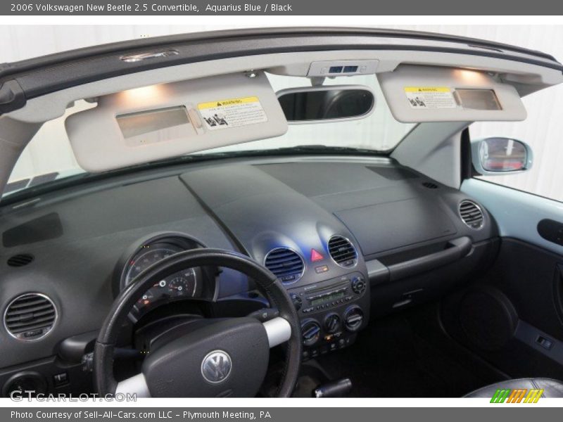 Aquarius Blue / Black 2006 Volkswagen New Beetle 2.5 Convertible